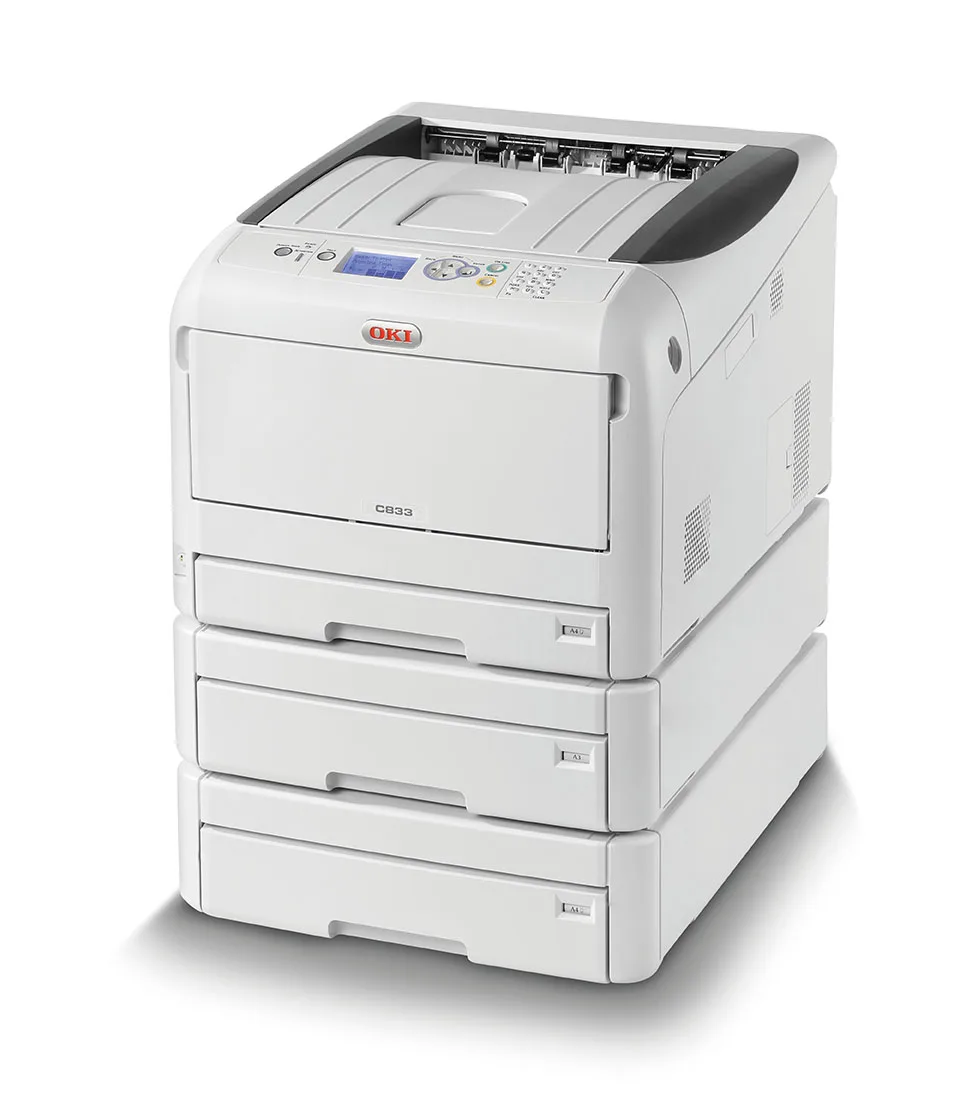 OKI C833dn De A4/A3-kleurenprinter Printer