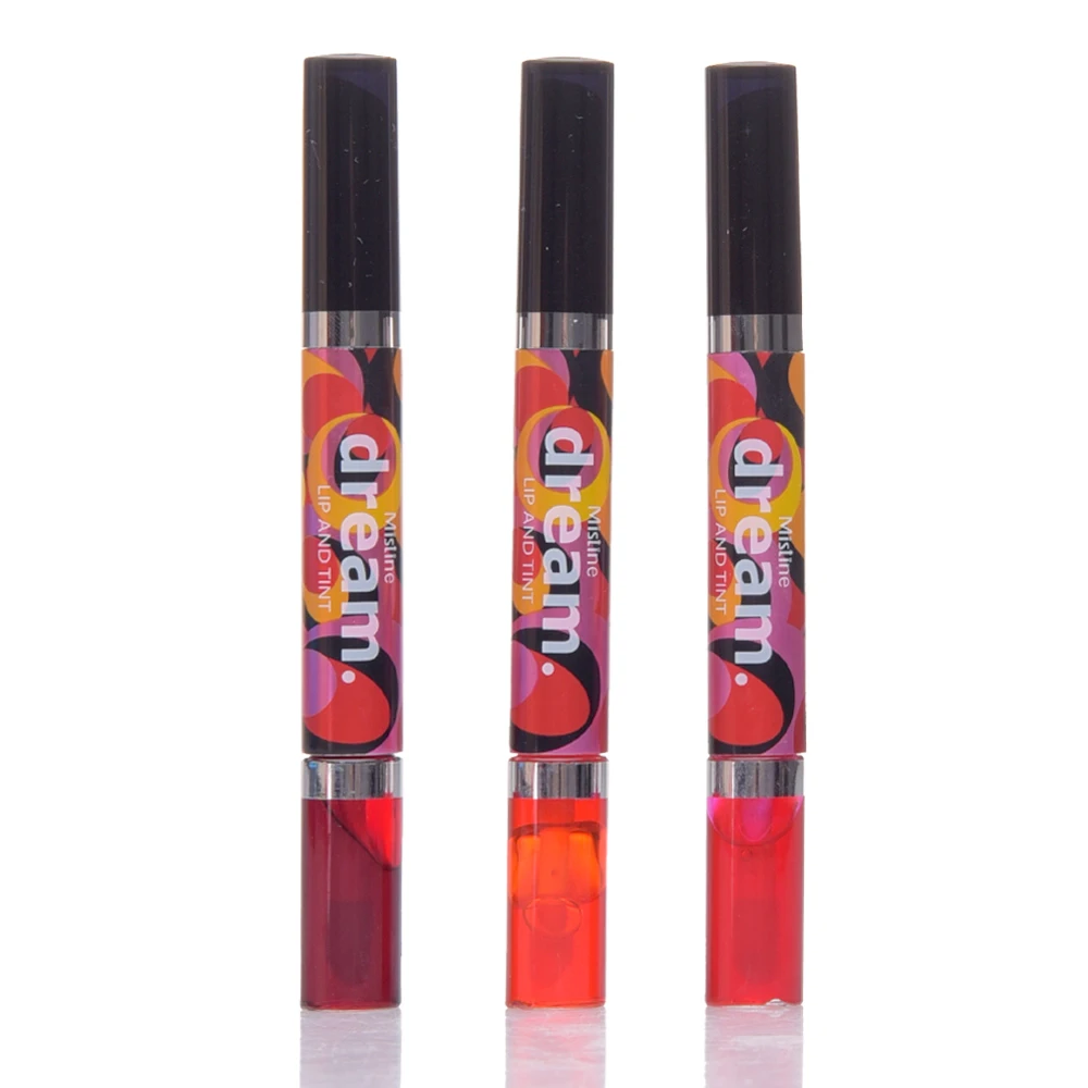 Mistine Pink Magic Diamond Lip Balm and Tint Lip Care Moisturizing Formula Natural Tinted Color Dual-Purpose Lip No.02 Orange