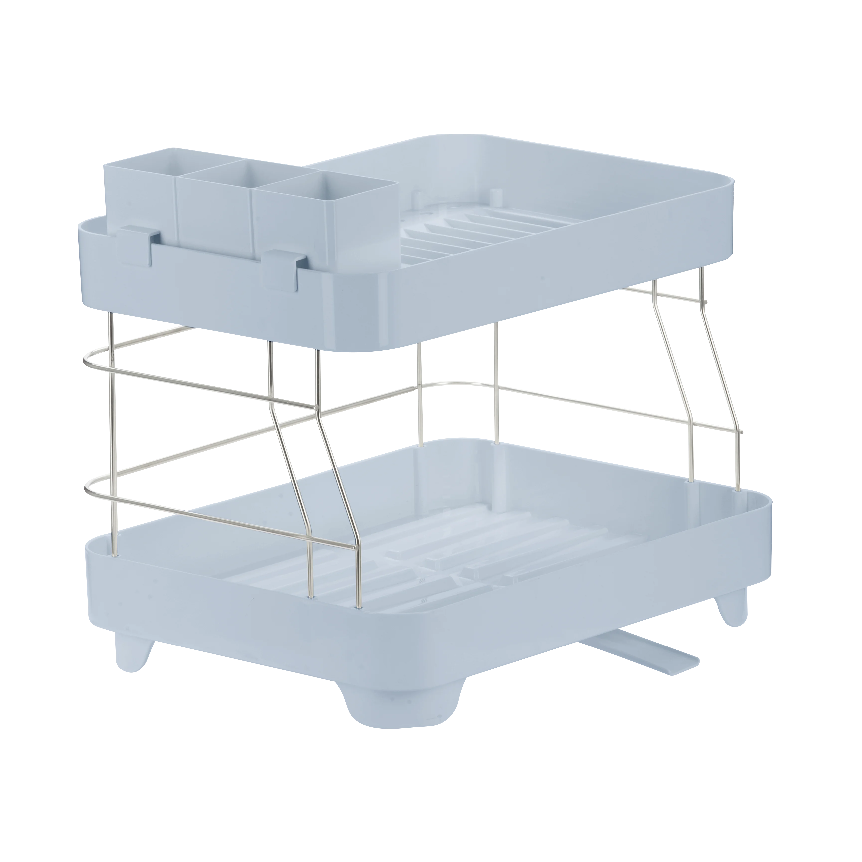 Hot Product Convenient New Rustproof PP Plastic Multi-purpose Dish Drying Kitchen Rack Made 2 Tier Layers Made In Vietnam