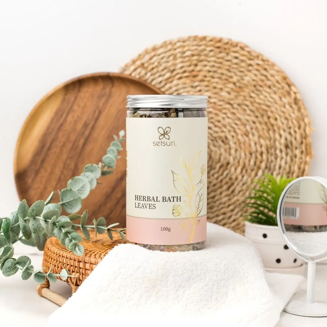 Supplier ingredients package type weight  other bath supplies Setsuri Traditional Herbal Bath Leaves 100g from Malaysia