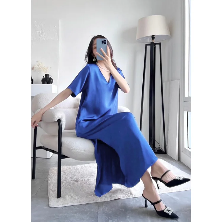 Lady Dress High Quality Breathable For Women Clothing Maxi Dress Customized Color Vietnam Manufacturer