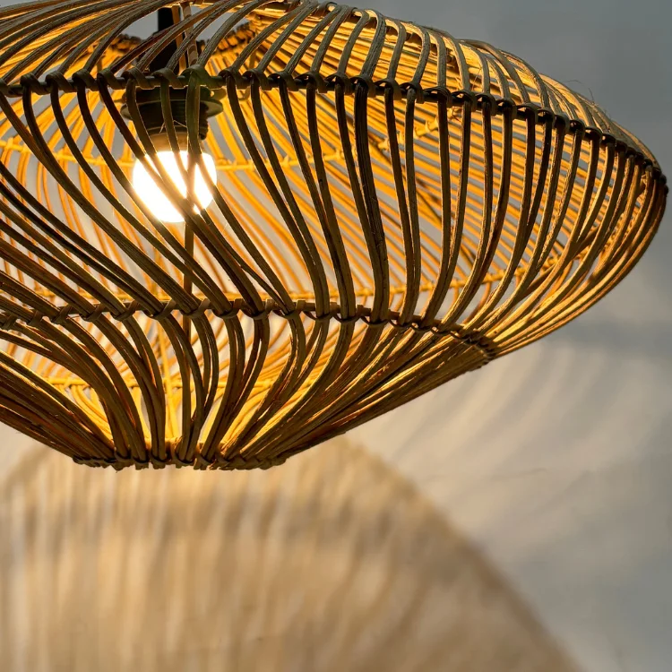 Hot Selling Rattan Lampshade Frame Handmade For Home Decor Oem Standard Packaging Made In Vietnam Factory