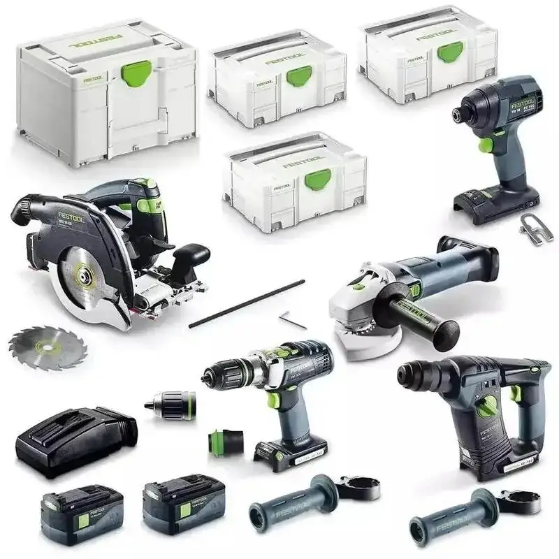 Superb Discount Hot Sales On Festools 18v 5 Piece Brushless 2 X 5.2ah Ultimate Builders Combo Kit