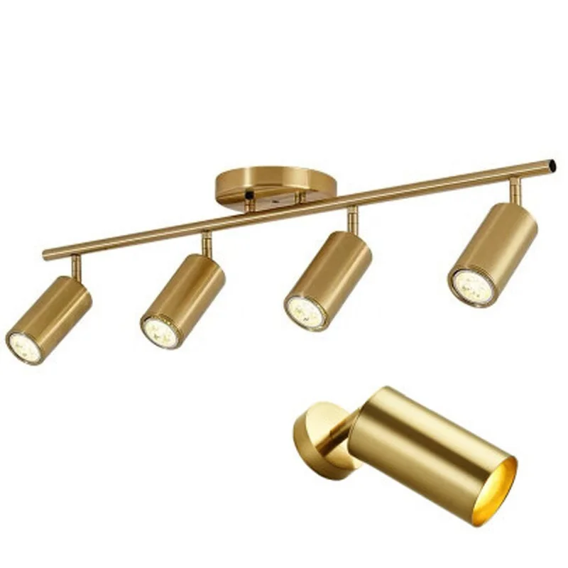 Dimmable Led Golden Track Light Spot Light For Shop Cabinet Hotel Restaurant exhibition hall Super Market Commercial Lighting