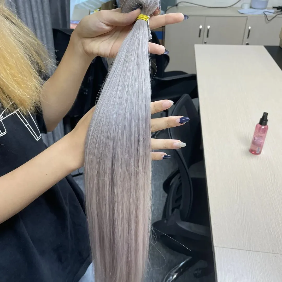 Hair Bulk Russian Hair Top Selling Natural Straight  Virgin Hair, Raw Hair, Vietnam Hair Vendors