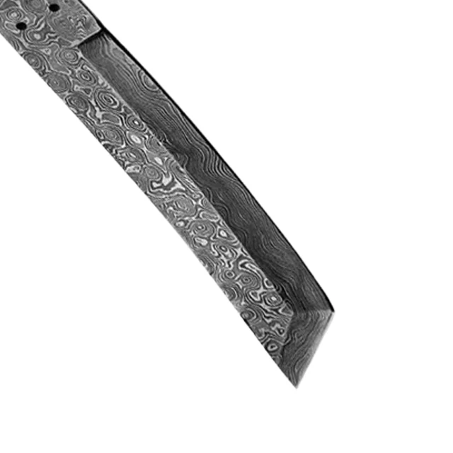 Custom Handmade Damascus Steel Professional Knife Hand Forged  Blank Blade Full Tang  With Cover