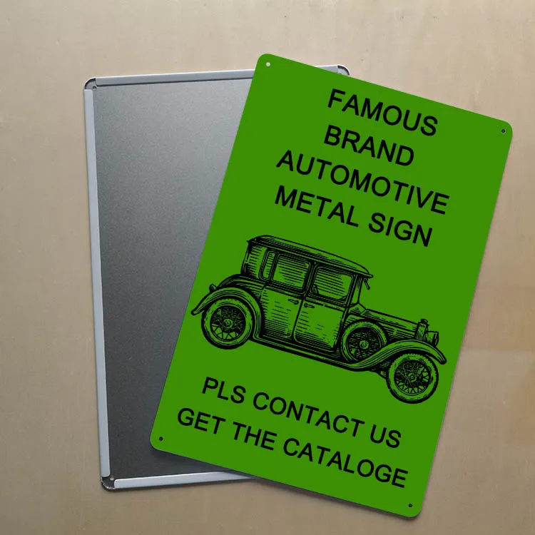 Antique automotive metal Sign wall art print Bar Pub Club Studio Wall Decoration Vintage Man Cave Tin Sign 20X30CM