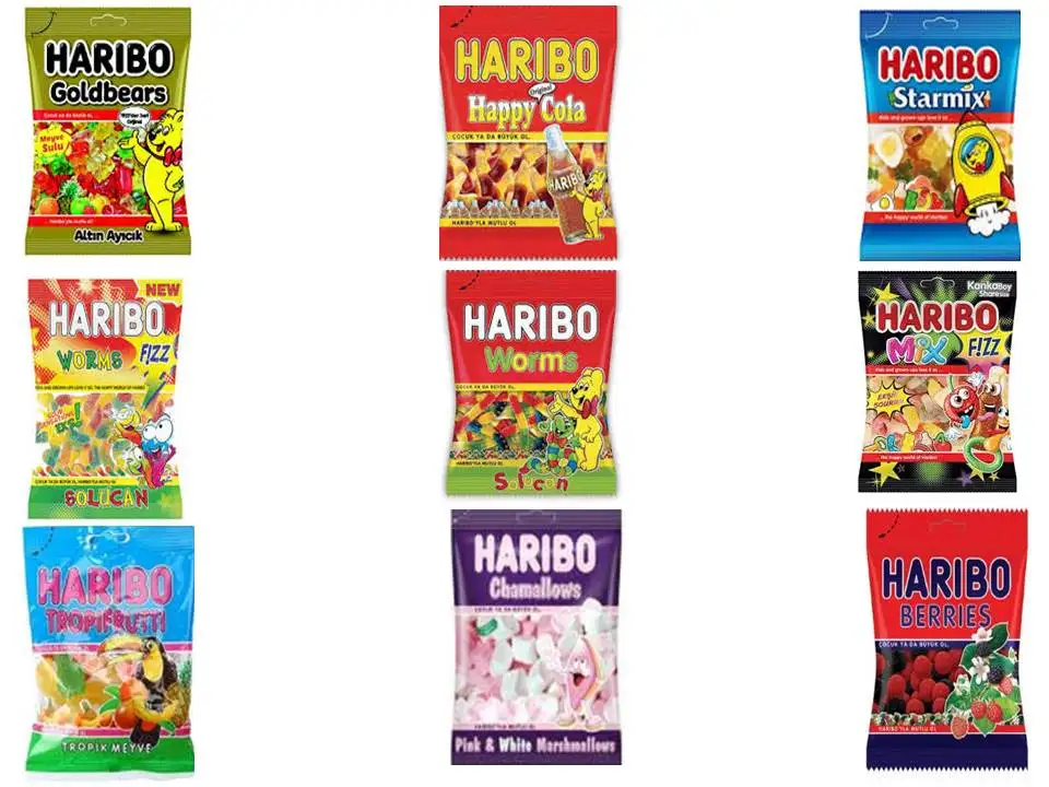 Haribo Happy Cola Gummi Candy 200 gr x 9 All Time Fresh Stock and New Date Wholesale From Turkey