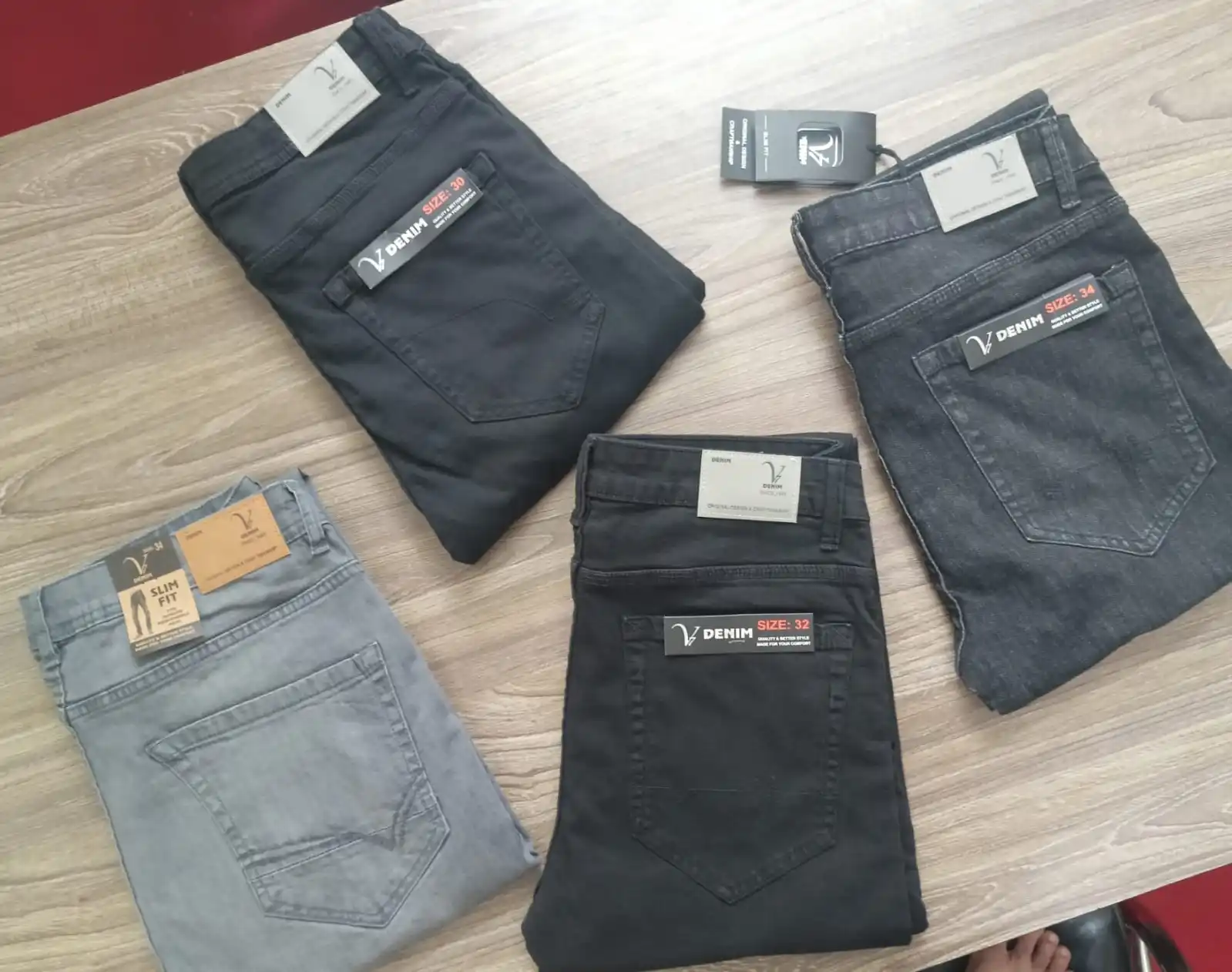 New Autumn High Street Denim Jeans Trousers High Waist Loose Straight Split Jeans Collection from Bangladesh