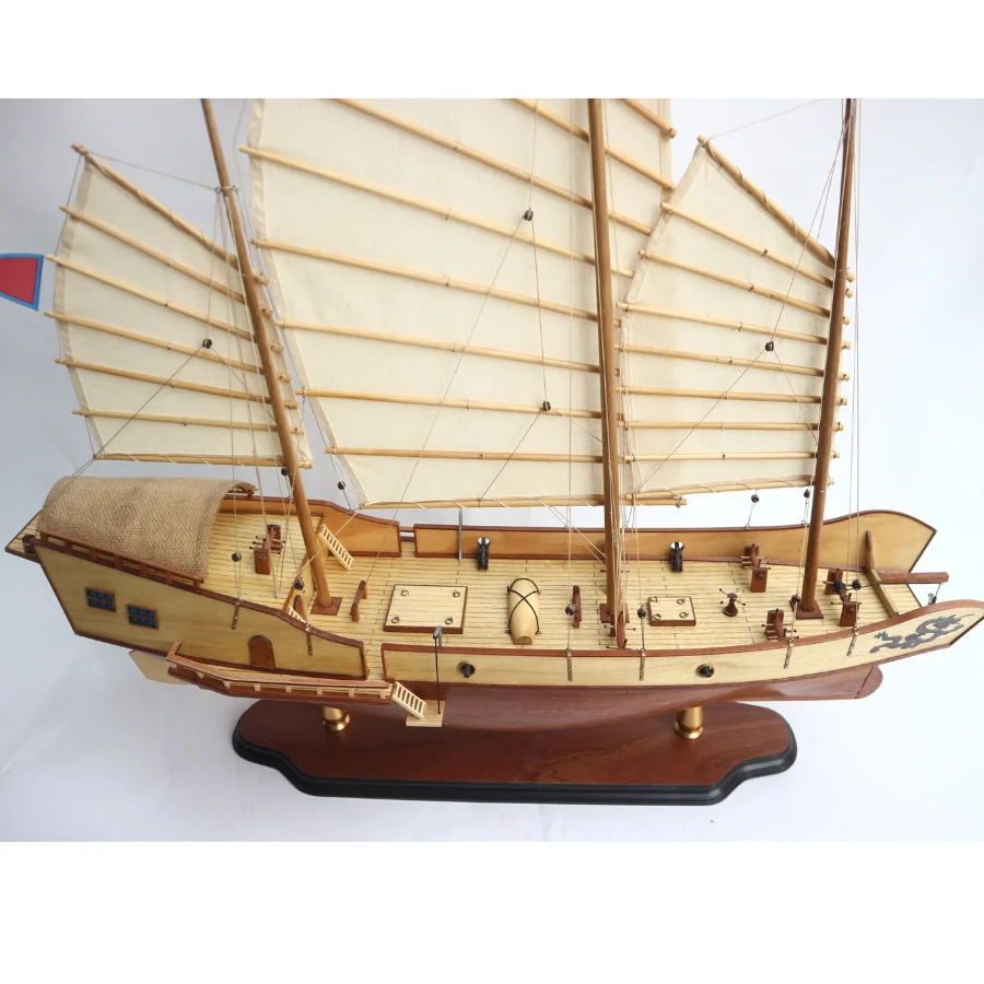RED DRAGON CHINESE TALL SHIP  HIGH QUALITY 100 % HANDMADE_ WOODEN HANDICRAFT MODEL BOAT MADE IN VIETNAM _NEW PRODUCT