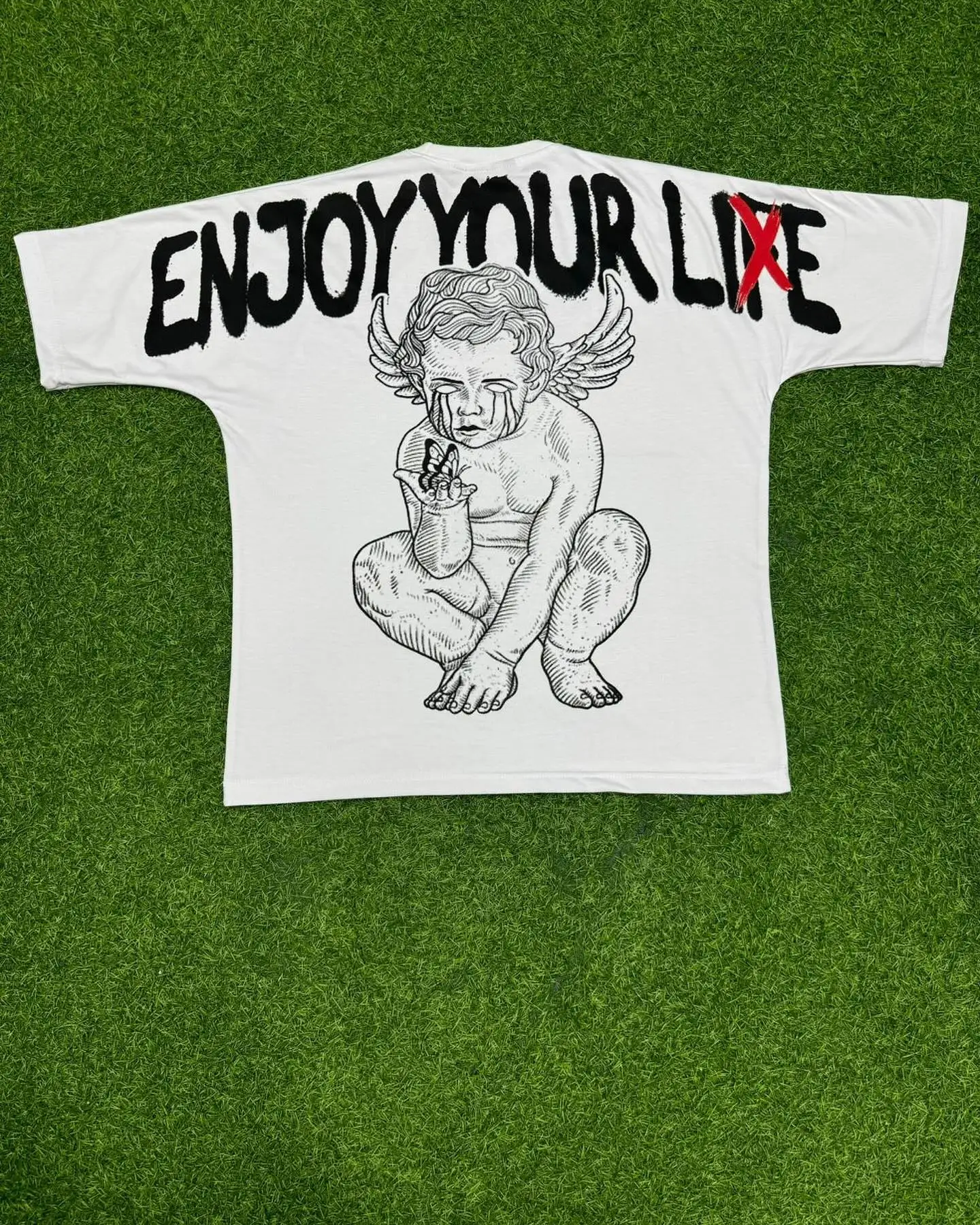 Hot Selling 220 Grams Jersey Fabric T-Shirt Boxy Cropped Tee Casual Short Sleeve O-Neck Streetwear Oversized Screen Printing