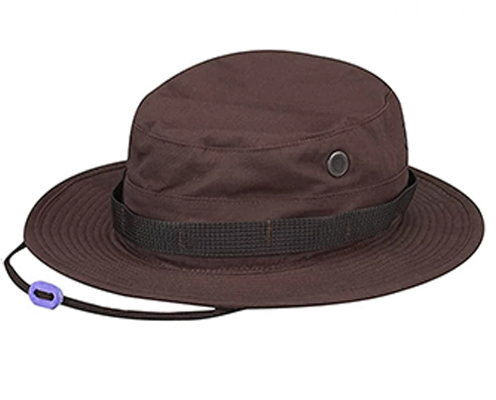 Wholesale Custom Logo Fashion Cotton Wide Brim  Boonie Sun Hat UV Protection Men Women Multiple Design