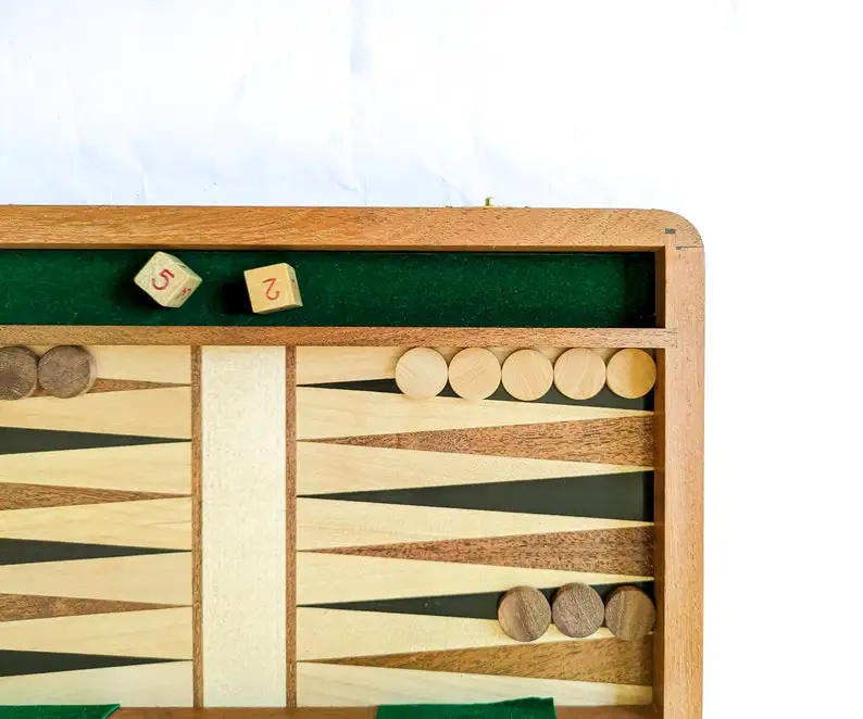 Personalized Handmade Backgammon Set  Engraved Wooden B Board Game for Family Fun tavli game  backgammon reise  Christmas gift