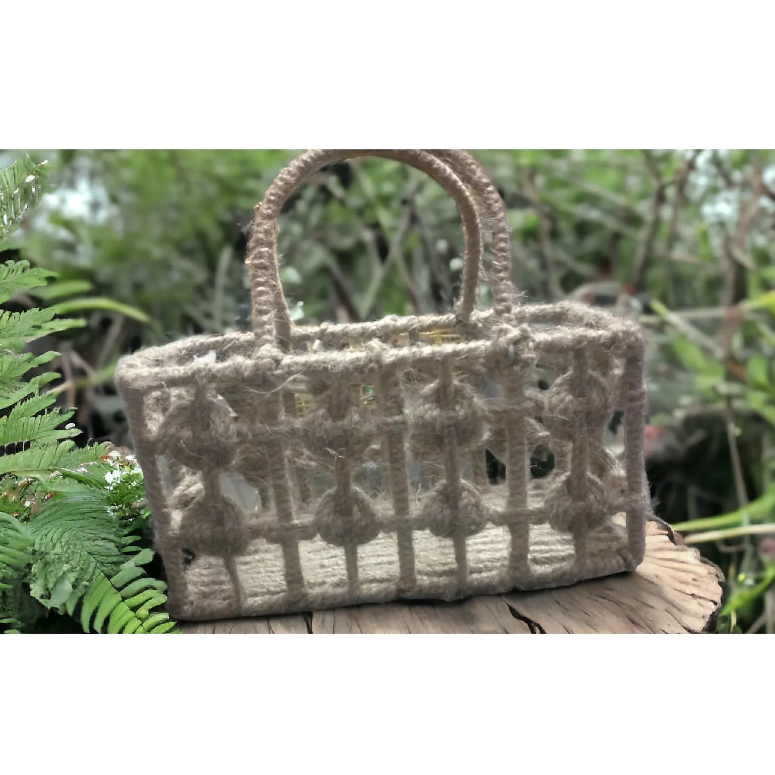 Customized Handmade Jute Rope Metal Framed Small Storage Baskets for Sale in Bulk from Indian Supplier