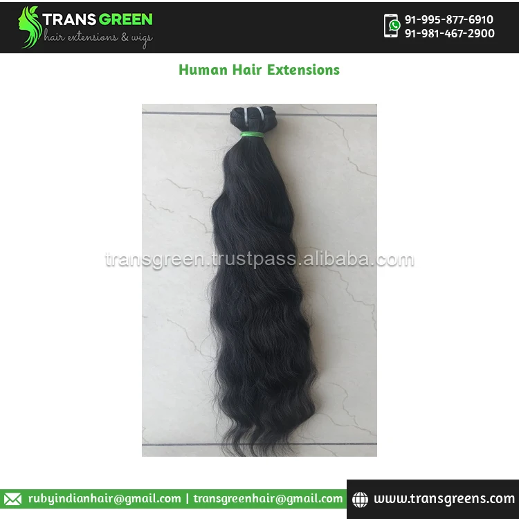 Huge Sale of Excellent Quality Raw Unprocessed Temple 20' Wavy Bundles Remy Human Hair Extensions for Bulk Purchasers