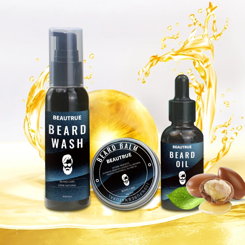 Beard Growing Oil Private Label Wholesale Best Vegan Softens Strengthens Men Care Beard Oil Beard Growth Oil