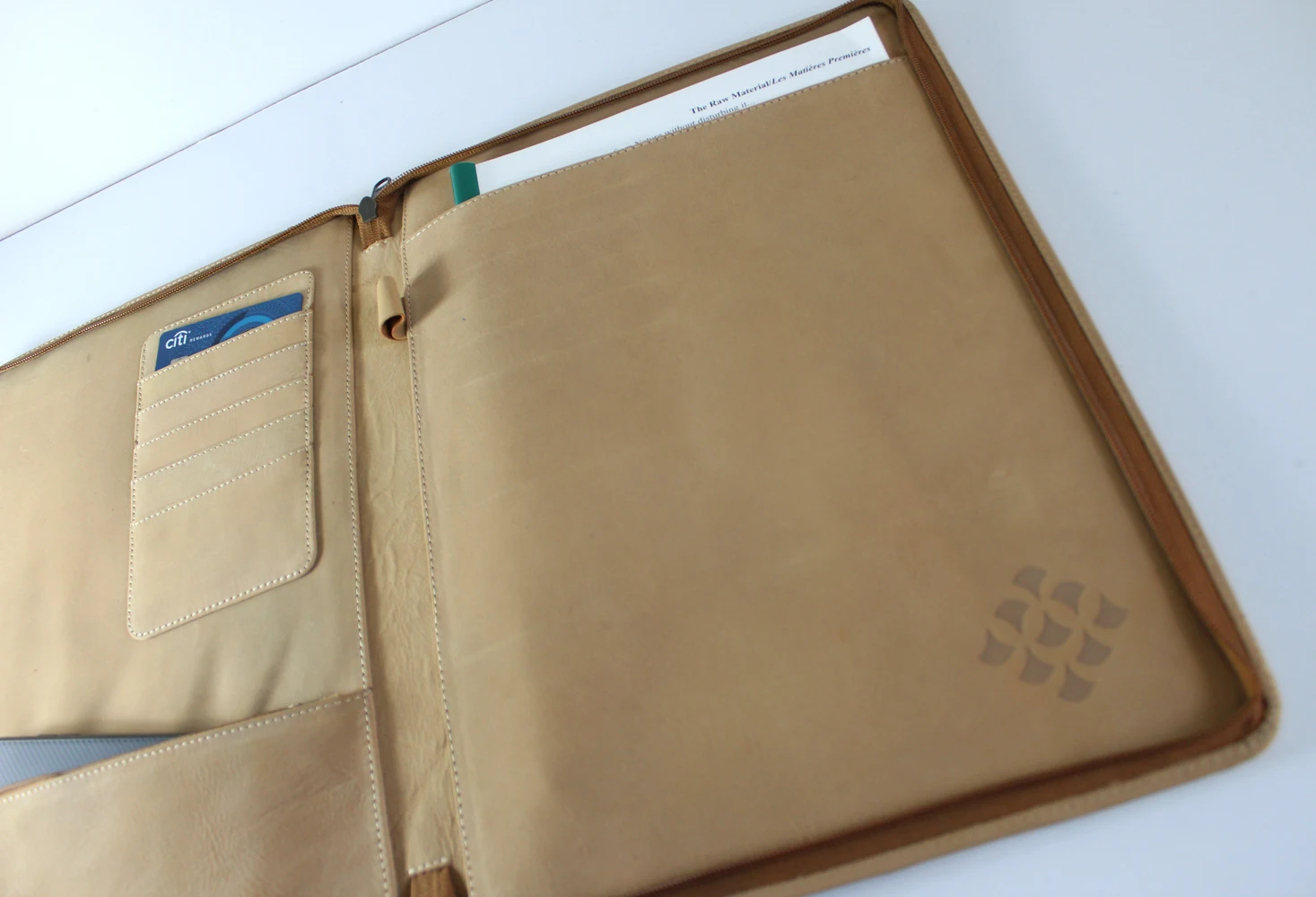 Professional Leather Business Padfolio Custom Luxury Filing Products office supplies A4 PU leather padfolio document holder