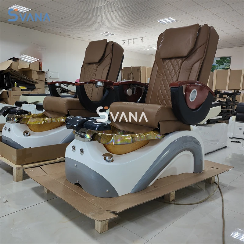 Comfortable Professional Nail Beauty Salon Furniture Pipeless Foot Spa Massage Pedicure Chair For Salon