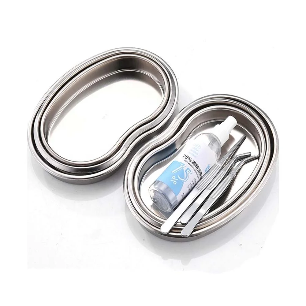 Cosmetic Storage Tray Nail Art Equipment Plate Doctor Surgical Dental Tray Nails Art Tattoo Accessories