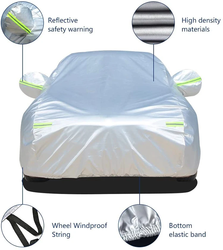 hot	sell	anti	sunlight 190 t polyester taffeta car cover protector exterior accessories car covers