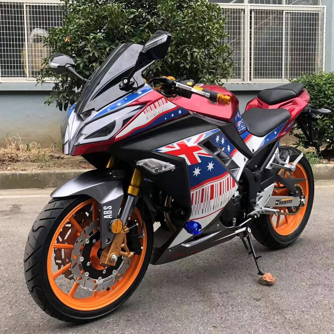 New Sticker High Quality NINJA ABS Sportbike CBB oil cooling engine Gasoline racing Motorcycles 150cc motorbike