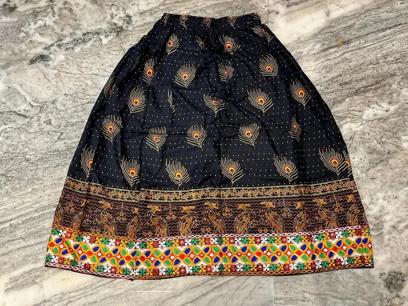 Юбка Женская многоярусная из хлопка