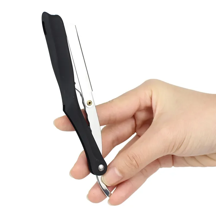 Hot Sale Folding Handle Barber Shaving Razor Multi Color Safety Stainless Steel Straight Razor Deard Tools