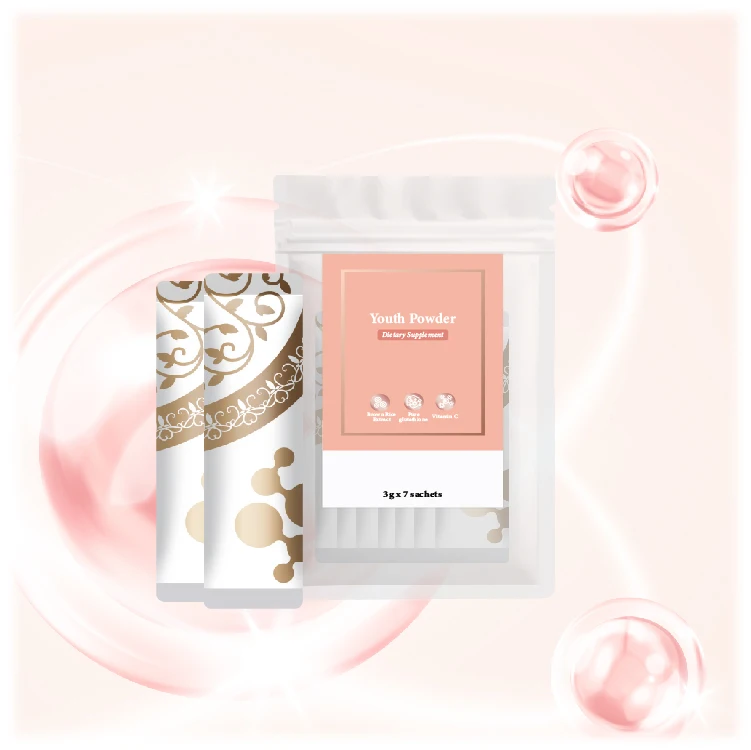 Rich in Vitamin C to help maintain youthful skin  Youth Powder Private label Oem Odm whitening powder