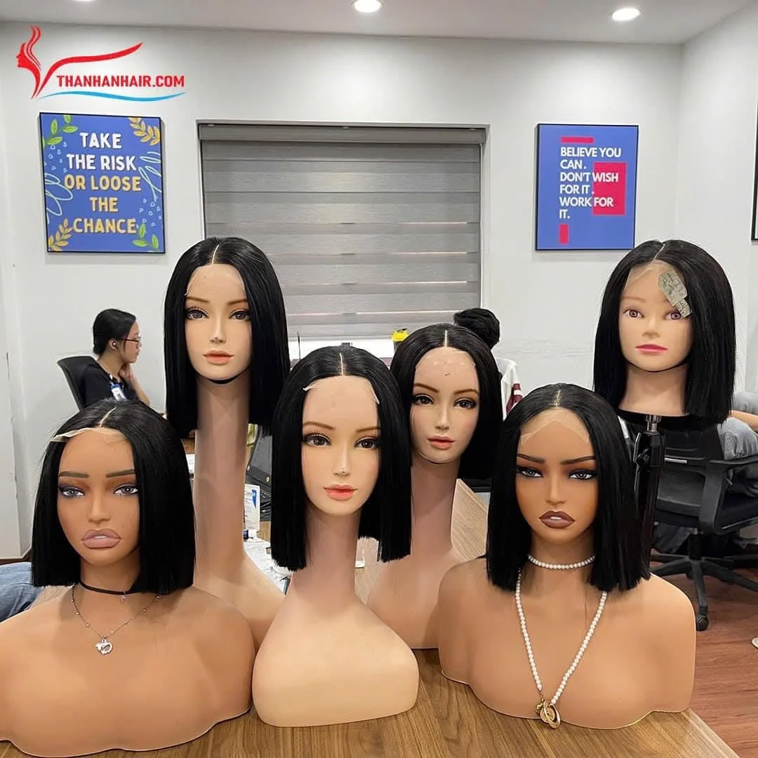WHOLESALE PRICE: Bone straight wig hair extension 10 inches various colors Vietnamese human hair extension