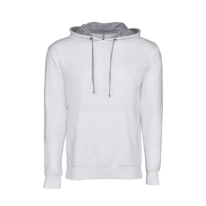 Men hoodies custom printing men hoodie hemp terry 470gsm 500gsm terry heavyweight Unisex Hoodie Premium Contrast RED/BLACK