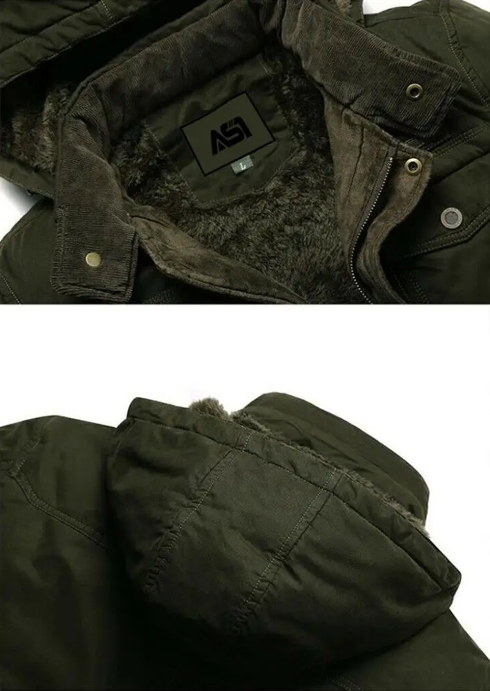 100% Polyester Windproof Outdoor Winter Parka Jacket OEM Bulk Production Fleece Lined Parka Jacket High Quality Parka Jacket