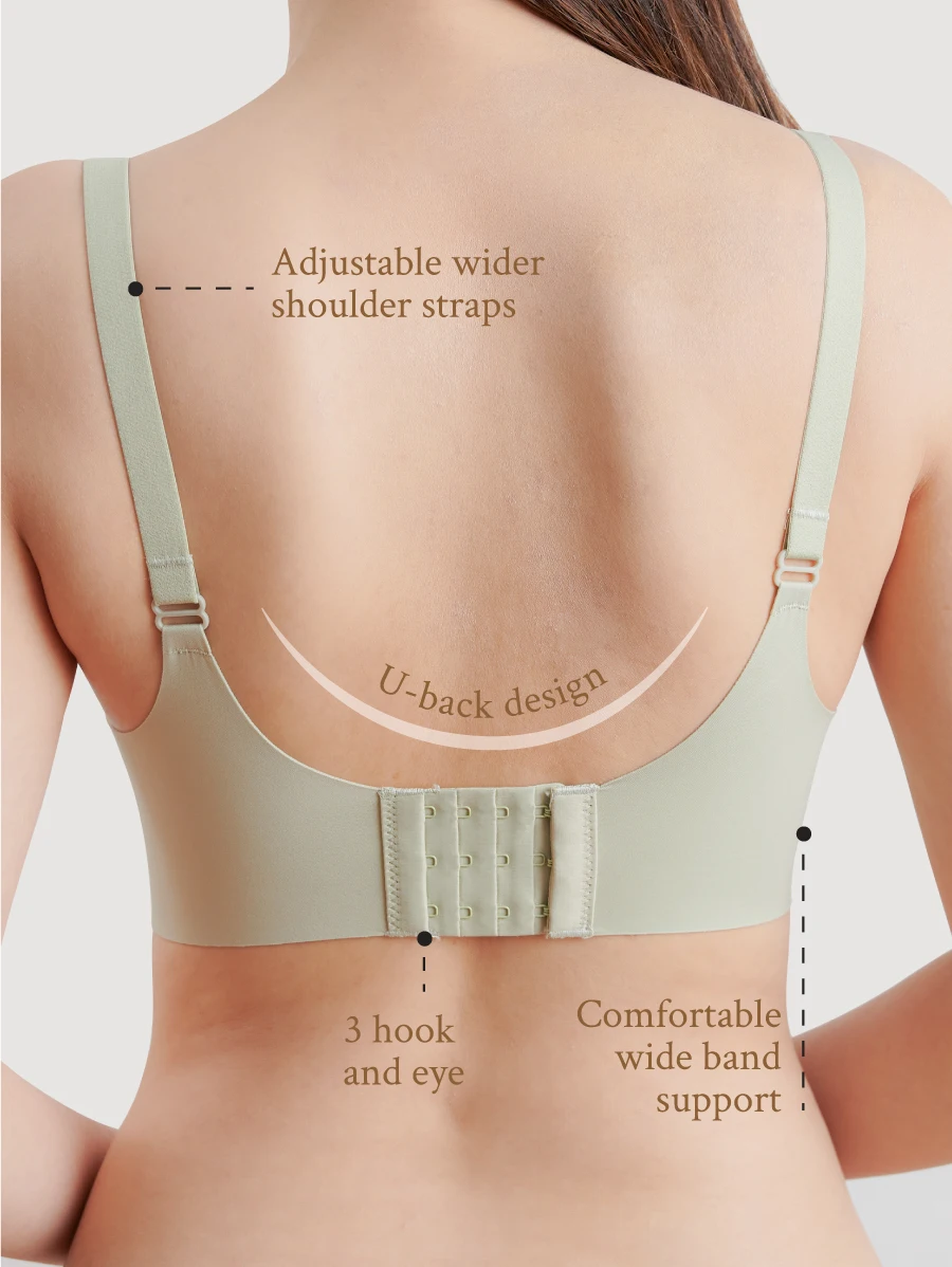 Big Sale Bra Full Coverage Daily Green Colour Natural Maternity Nursing Bras Grace Mulberry Silk Lace Bra