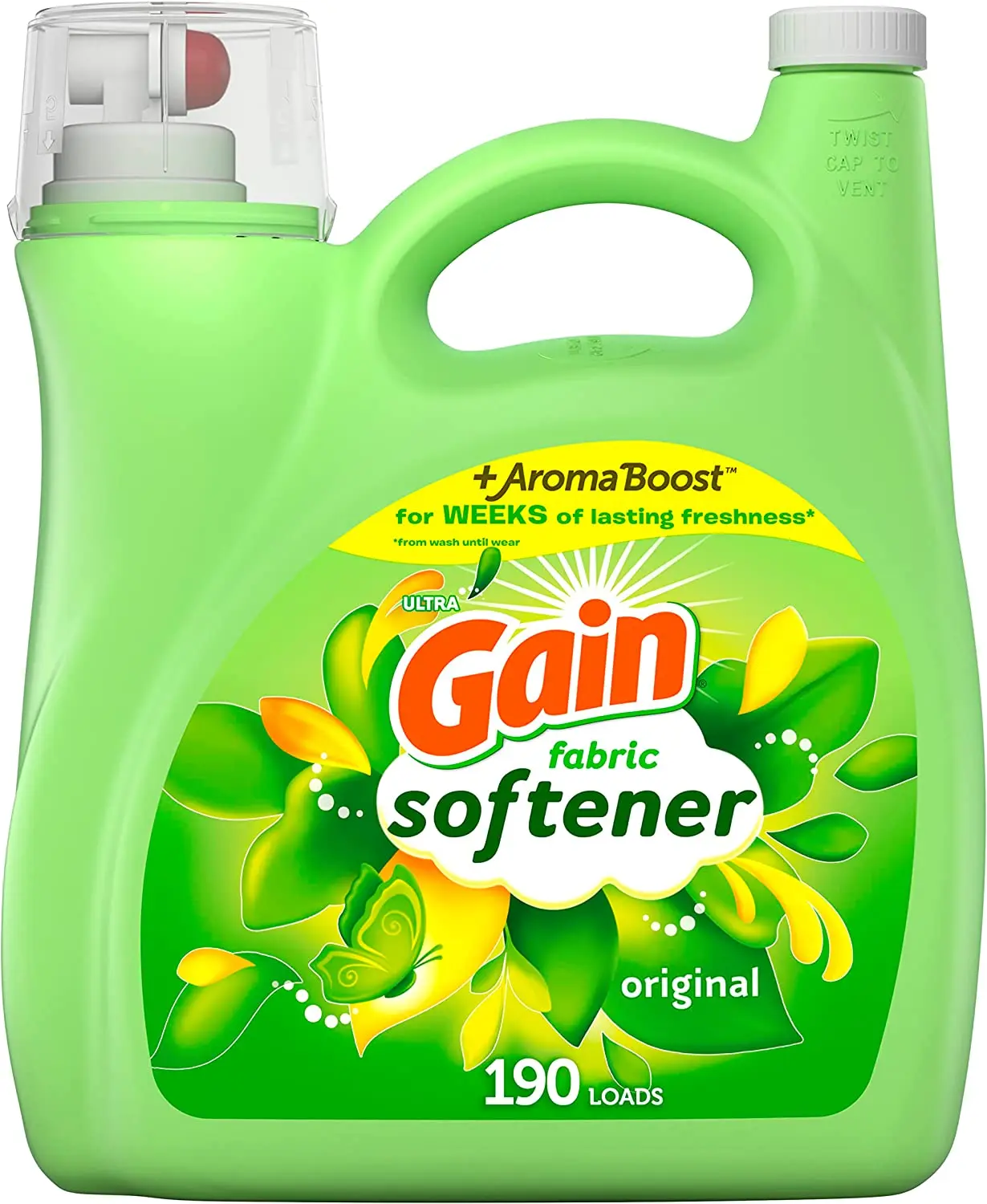 Gain Aroma Boost Liquid Laundry Detergent, Spring Daydream Scent, 107 Loads, 154 fl oz