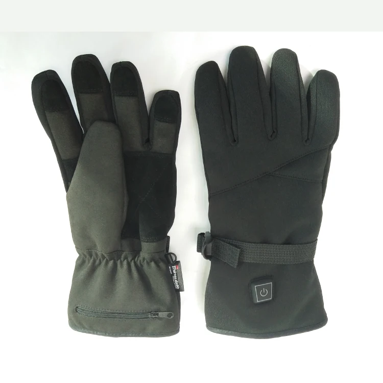 Custom High Quality Winter Men Women Battery Electric Heated Gloves Thermal Hand Warmers For Hiking Ski Riding Cycling