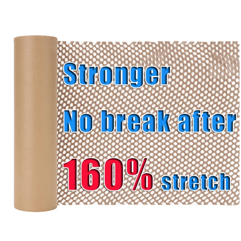White Red Black Pink Brown 80g Recyclable Biodegradable Kraft Wrap Roll Honeycomb Packing Paper