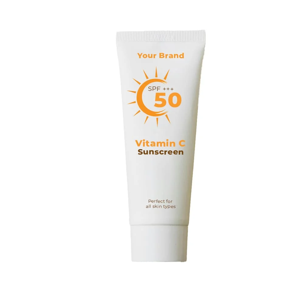 OEM Adults Body Lotion Sunscreen SPF 50 Main Ingredients Green Tea Vitamin C Glycerin Vitamin B5 Halal Certified Lightening