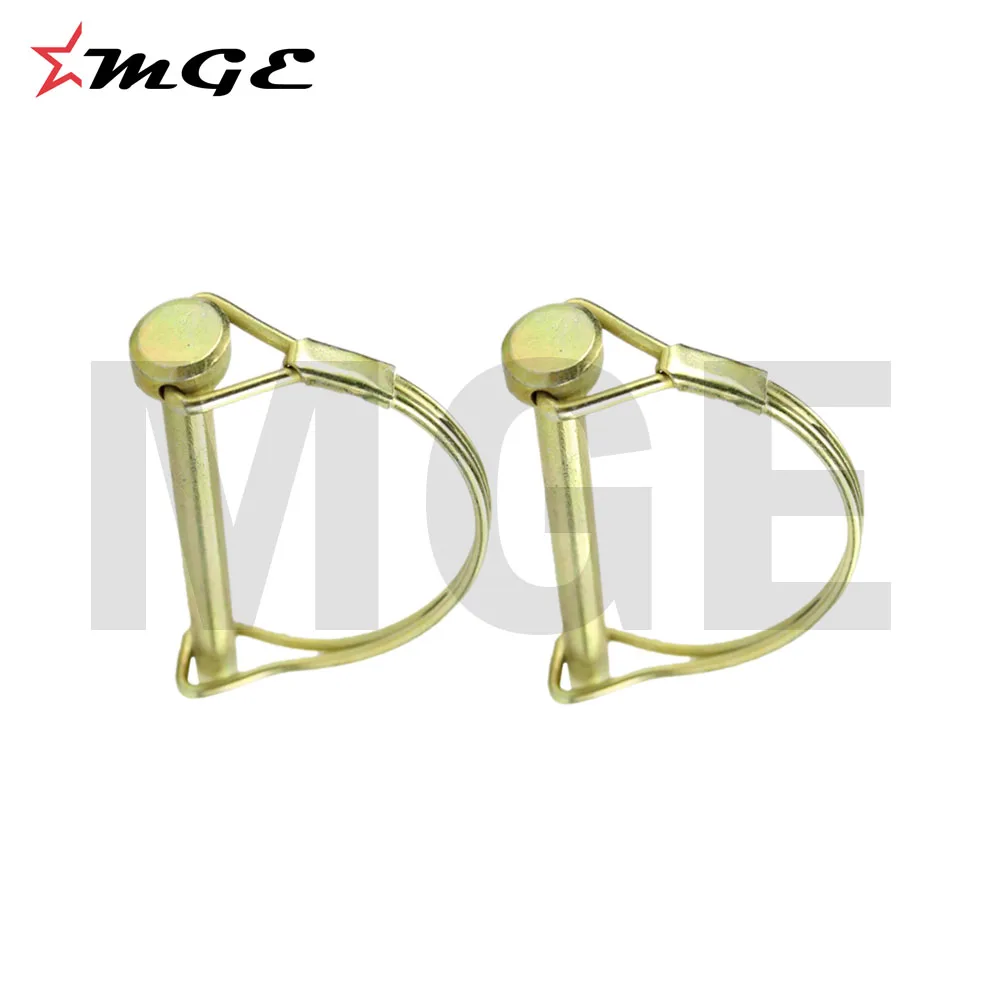 Golden Zinc plated Strong Round Shaped PTO Pins For Farm Implements Parts
