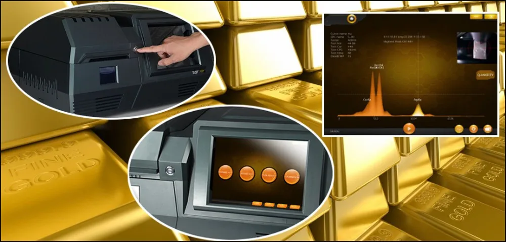 High Configuration Si Pin Detector XRF Analyzer For Gold Silver Copper