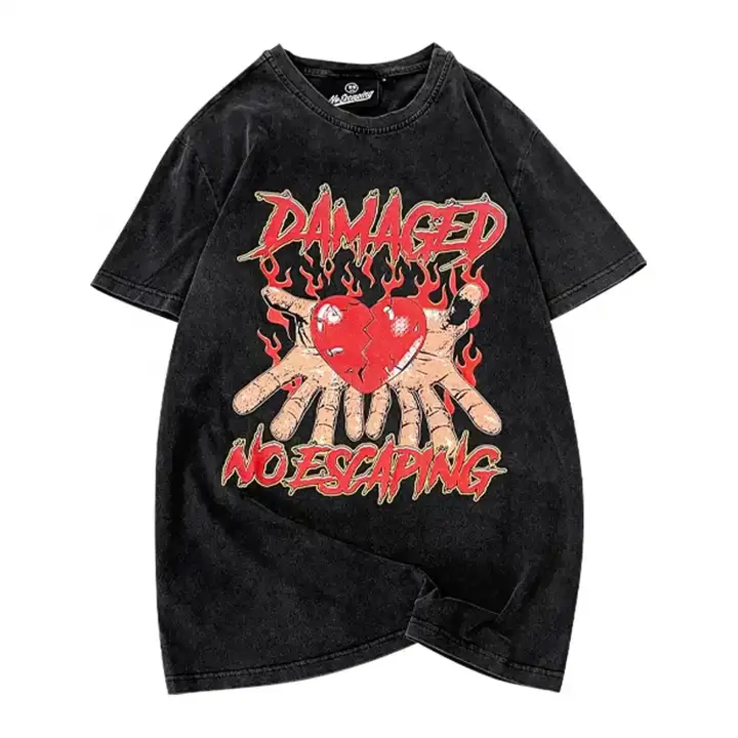 2024 Latest Design Breathable Custom Quality 100%cotton Vintage Stone Washed Oversized Boxy Graphic USA Size T-shirt For Women