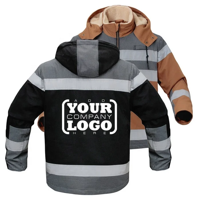 Top Trending Working Clothes High Quality 100% Polyester Jackets Workwear Reflective Safety Winter Warm Jacket with logo