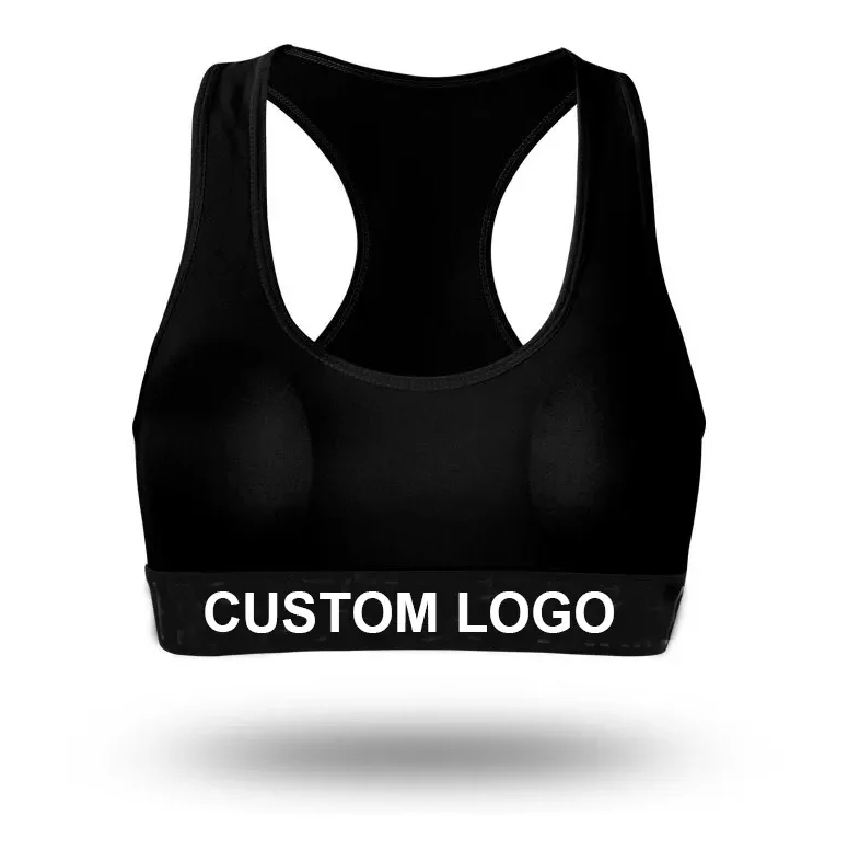 Hot Selling Front Zipper Yoga Sports Bra Women Gym Running Fitness Top Padded Tank Top Adjustable Yoga Bra