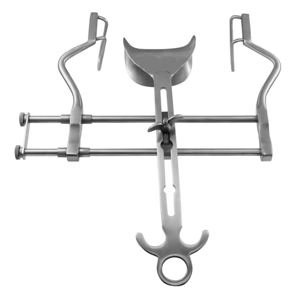 CE ISO Approved Balfour Abdominal Retractor 20cm Opening German Quality Stainless Steel Abdominal Spreader With Center Blade