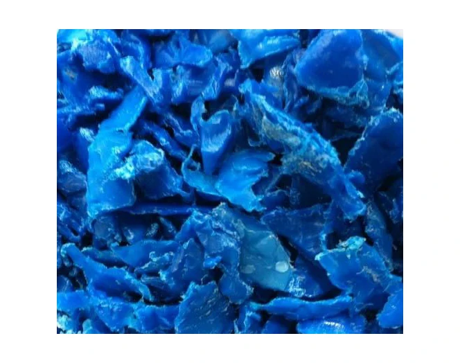 Top Grade HDPE blue drum plastic scraps recycled blue HDPE scraps at cheap price for sale