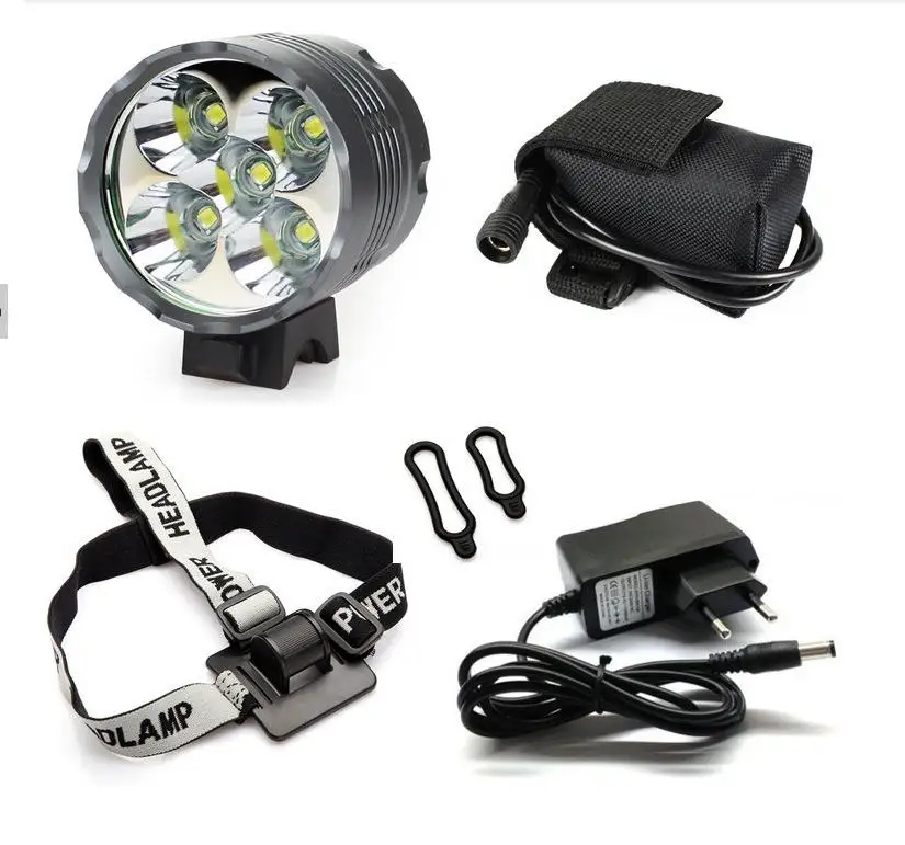 Bike Front Bicycle Light Aluminum Waterproof MTB Road Bike Front Headlight Bike Lights 6000 Lumens