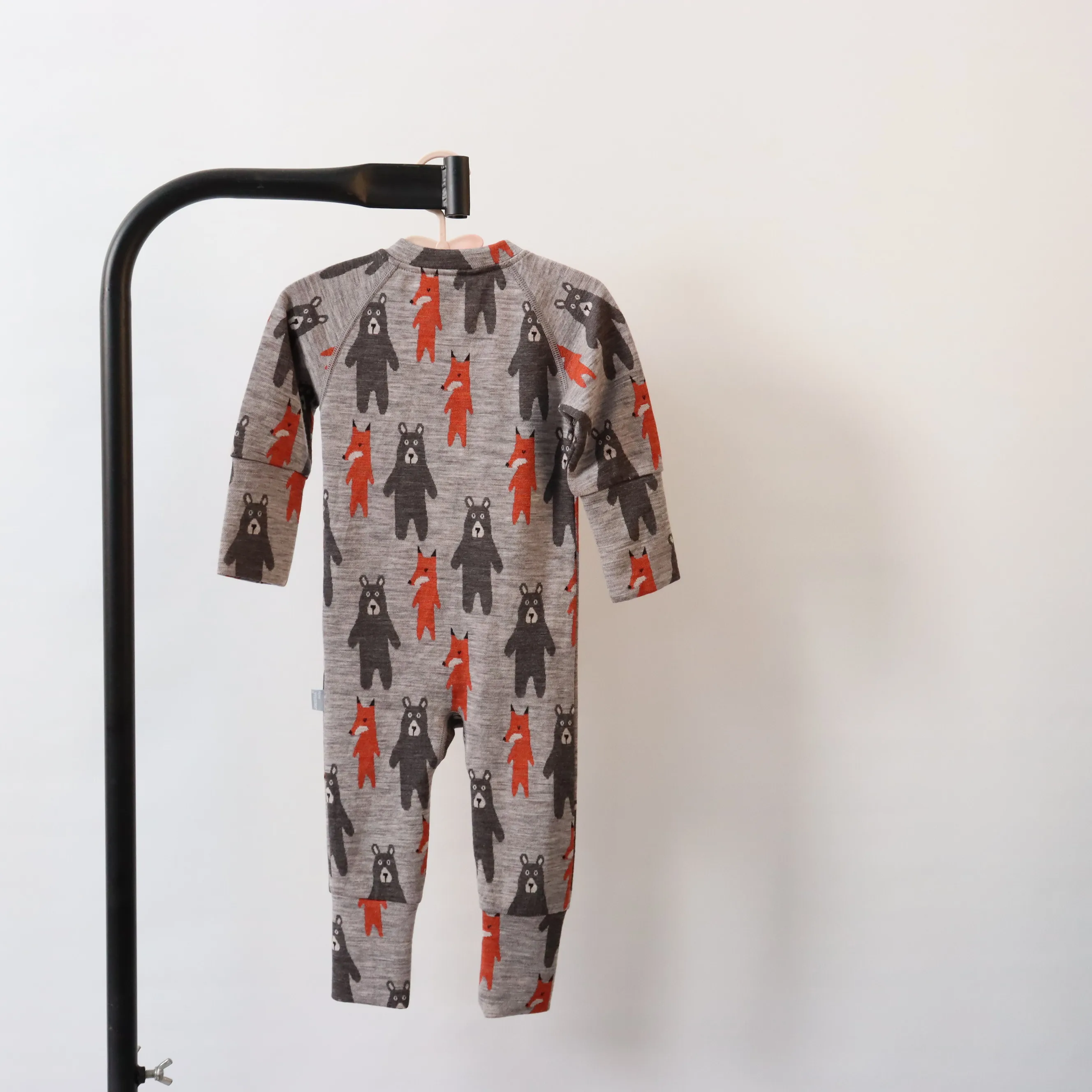 LEHEHE   Customized 100% merino wool babys body wear  jumpsuit with cute cartoon pattern