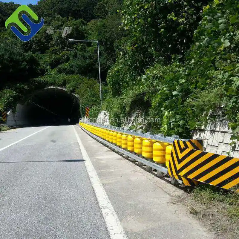 China Rolling Safety Barrier Highway Roadway Guardrail Roller Barriers