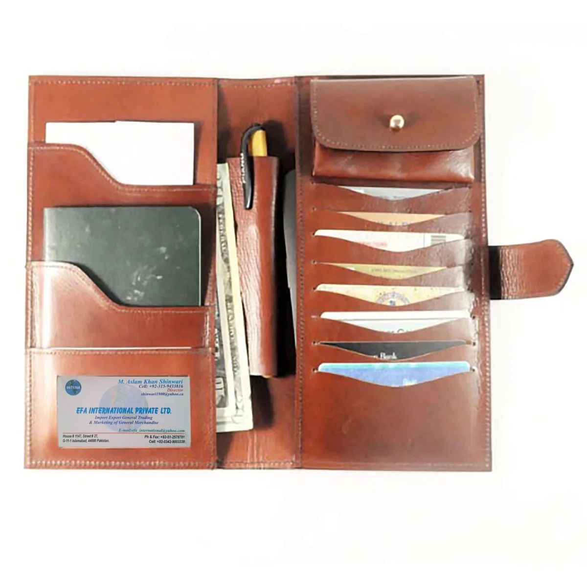 New Style 100% Genuine Cow Leather travel Wallets For Sale / Wholesale Best Price Quick Dry Men Genuine Leather Passport Wallet