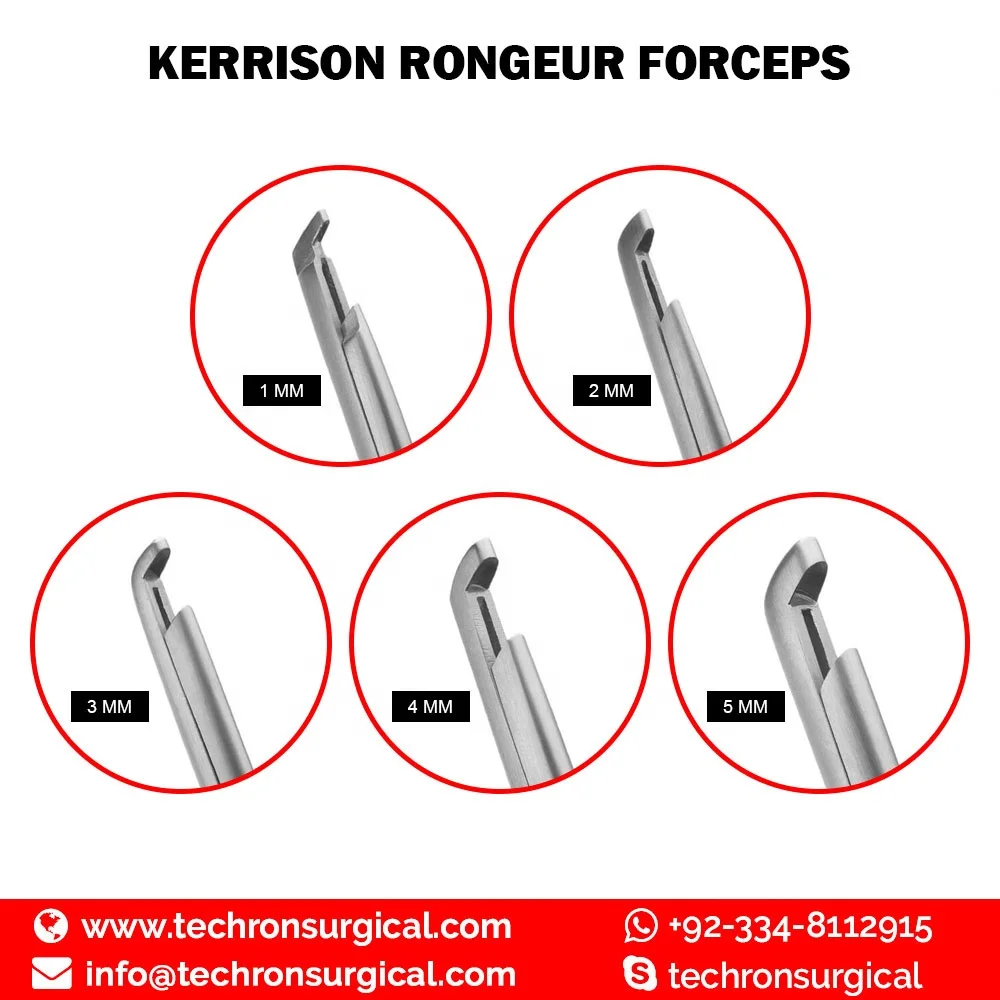 2 мм укус 25 см стержень Kerrison Rongeurs для нейрохирургии