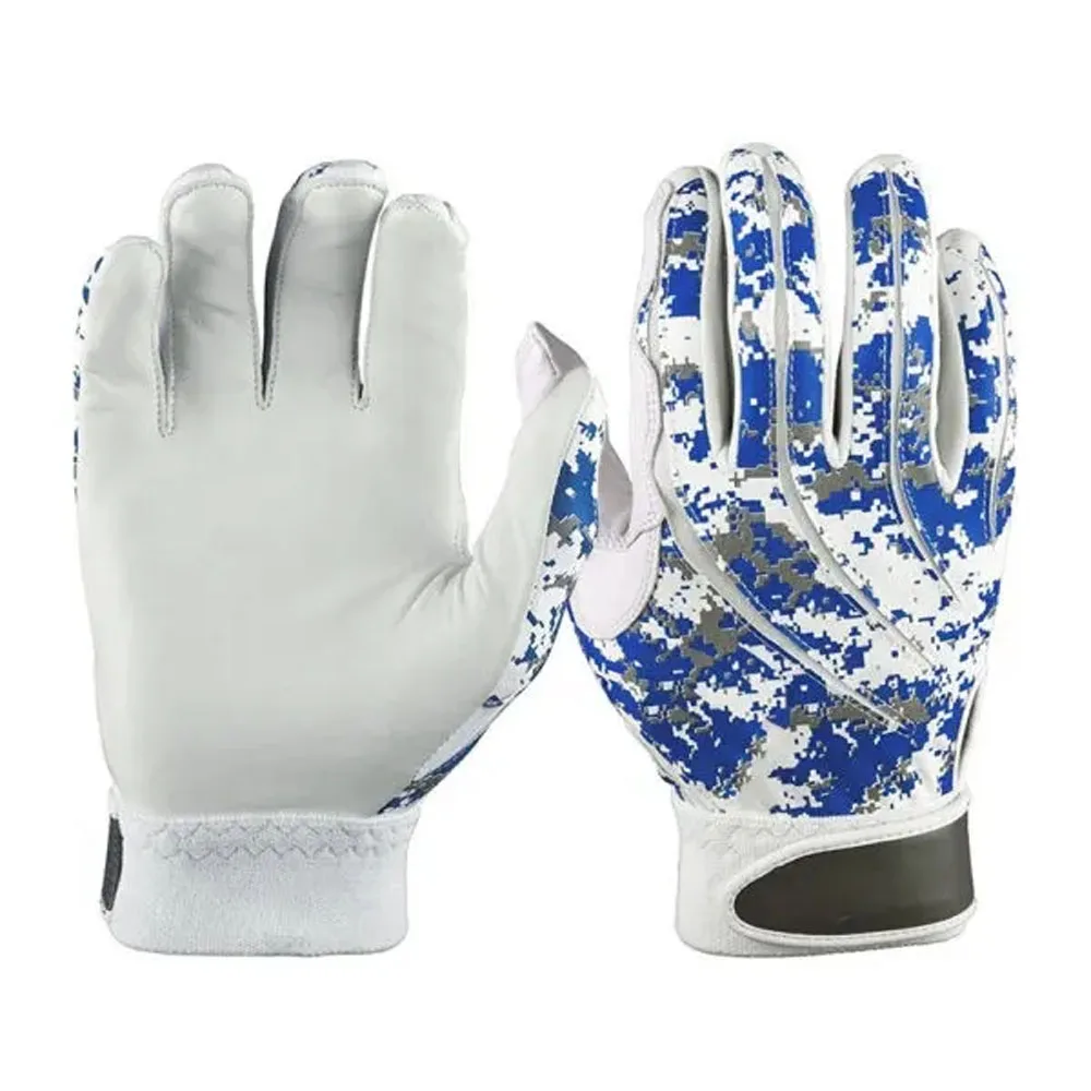 Good Quality Wholesale Price Professional Long Cuff Goatskin Digital Leather Baseball Batting Gloves