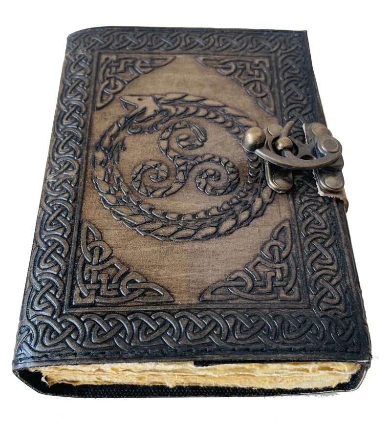 Customizable Travelers Leather Diary Journal Writing Notebook Charcoal Cover Vintage Genuine Leather Notebook Custom Journal